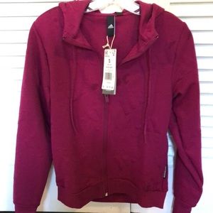 NWT Adidas Hooded full zip sweatshirt